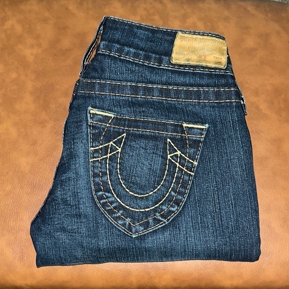 True Religion Ankle Crop Denim Jeans Low Rise Size 26 - Picture 3 of 16